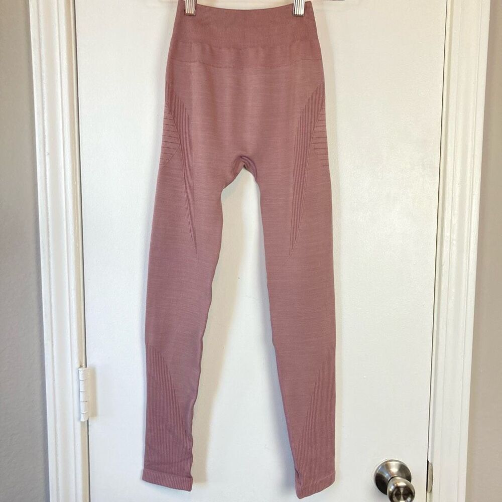 Alphalete Amplify Contour Leggings Dust Rose Pink Athletic Compression Pants XS